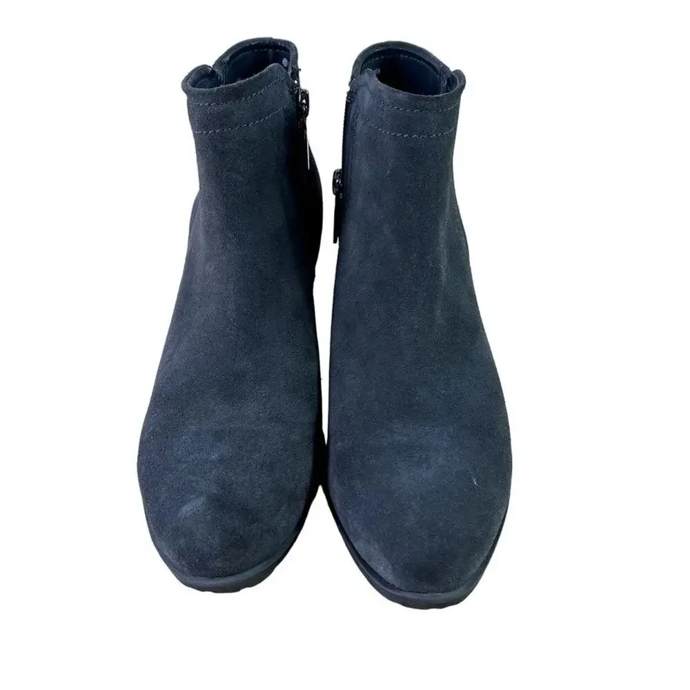 Blondo Ankle Bootie Women's Size 7.5M Waterproof Gray Suede